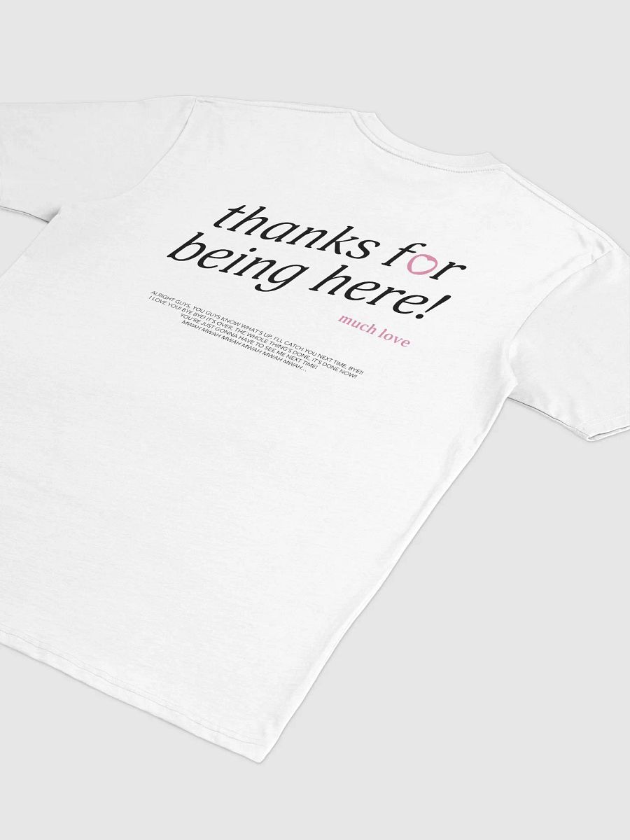 thanks for being here! Shirt (Pink) product image (4)