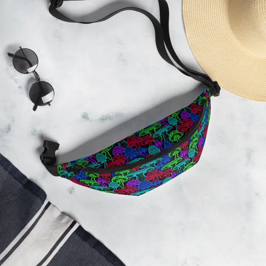 Neon Mushrooms (Variation 1) Fanny Pack product image (6)