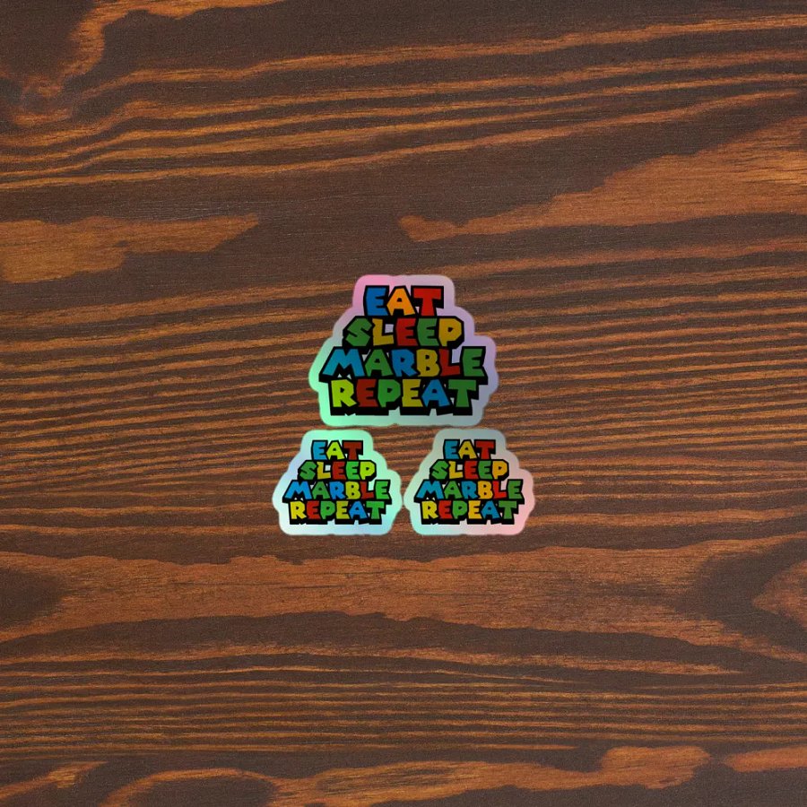 Eat Sleep Marble Repeat Sticker Set product image (3)