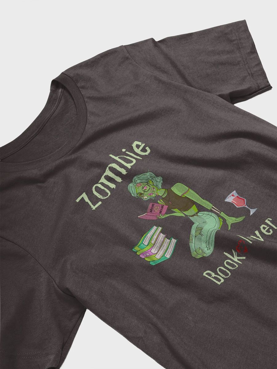Zombie Book Lover Brown T-shirt product image (3)