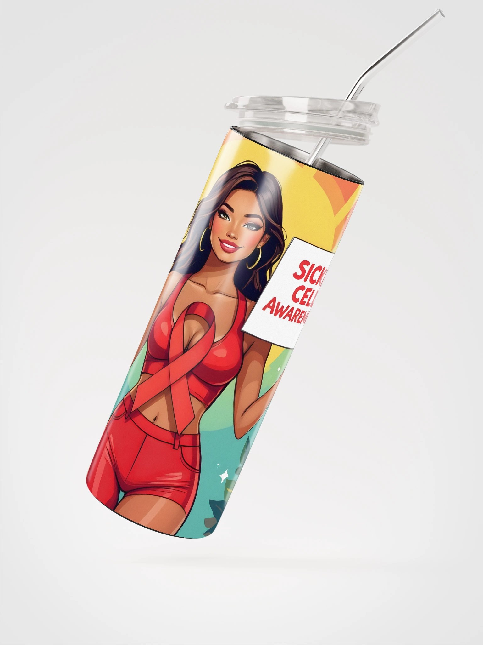 Sickle Cell Awareness Stainless Steel Tumbler product image (2)
