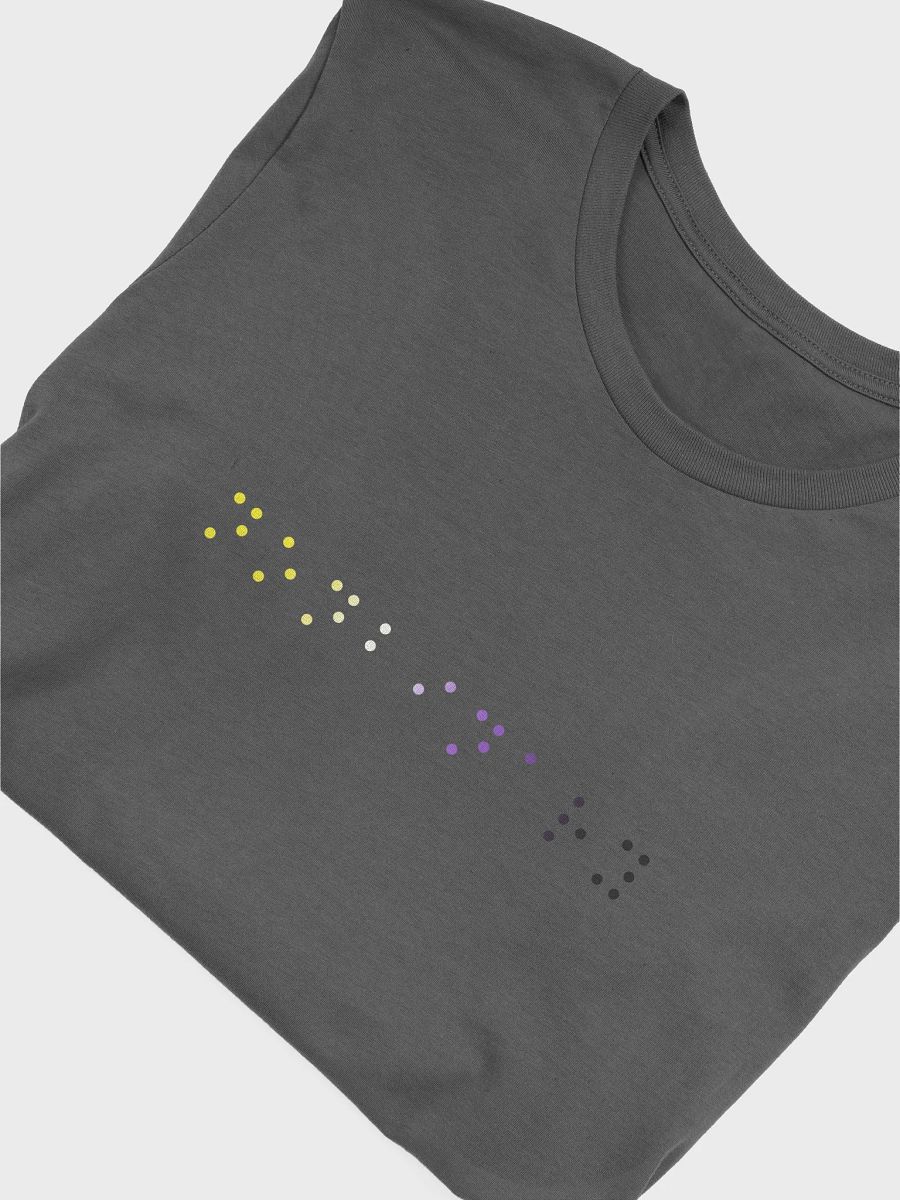 nonbinary braille t-shirt product image (5)