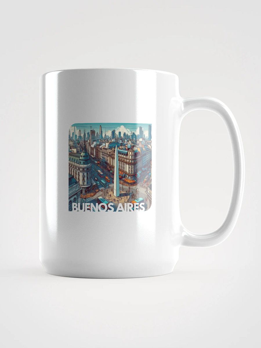 White Glossy Mug | AI Design Buenos Aires city product image (1)