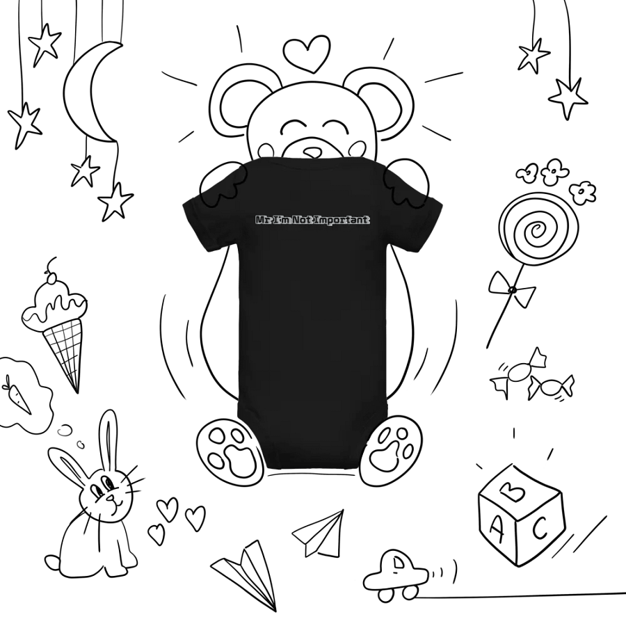 Baby Short Sleeve One Piece - Mr I'm Not Important product image (8)