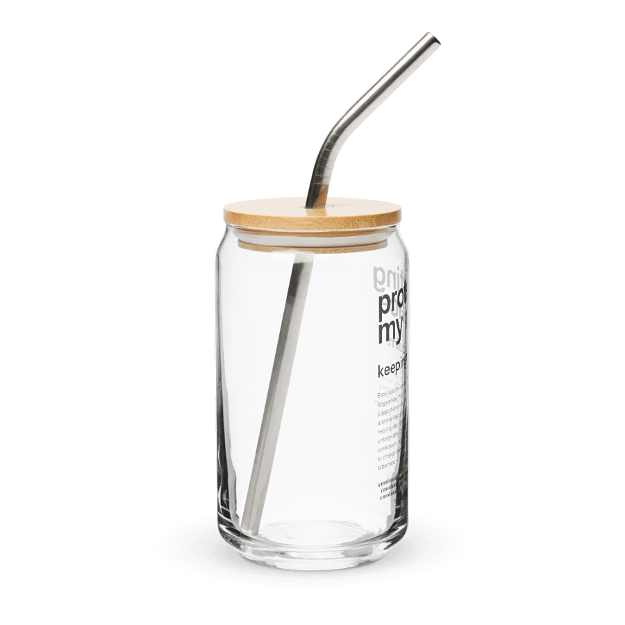 Official Planted By Calm | Calm Keepers Can-Shaped Glass (Style 2, with Bamboo Lid and Metal Straw) product image (4)