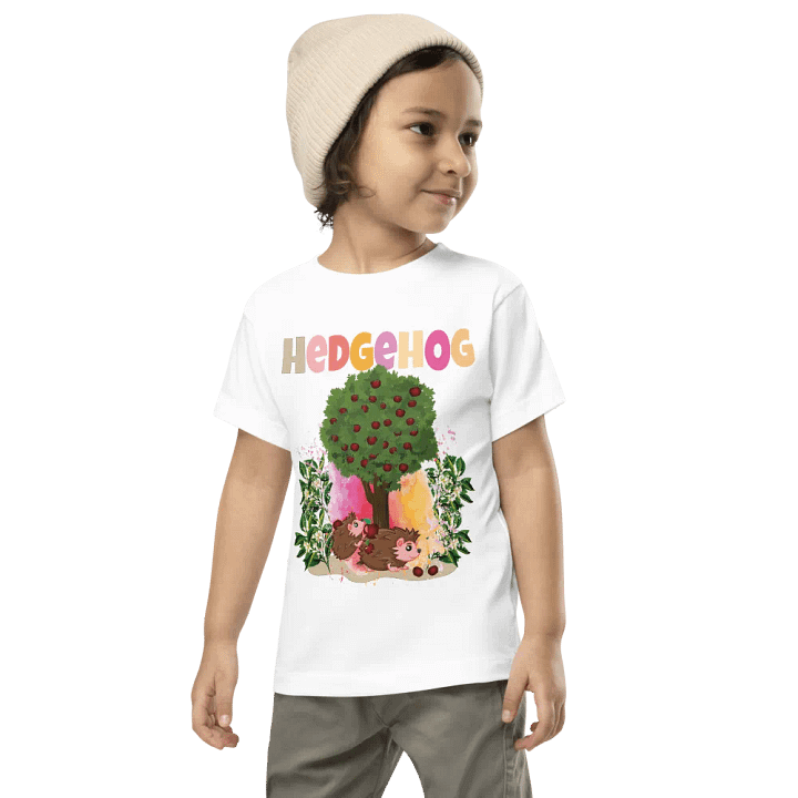 Hedgehog Cute Colorful Funny Bella +Canvas Toddler T-Shirt – Fun Gift for Kids product image (1)