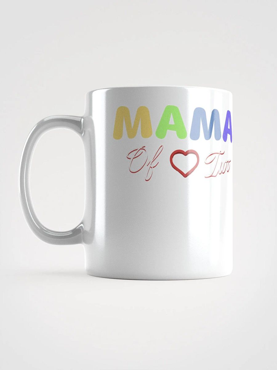 Mama of Two - Loving Family Design White Mug product image (13)
