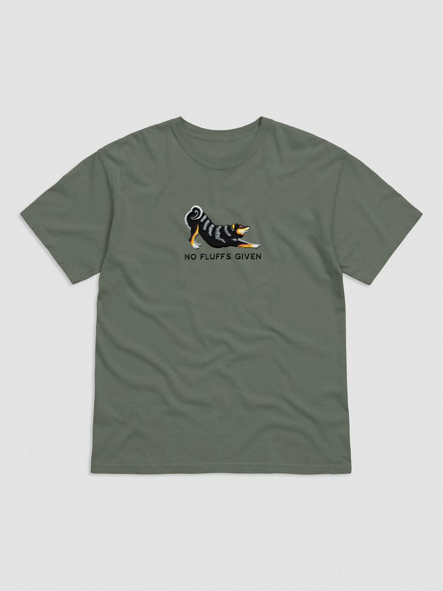 No Fluffs Given T-Shirt(Embroidered) of a Shiba Inu(Tricolor) product image (4)