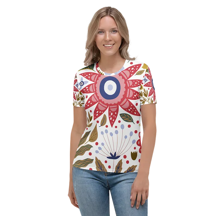 Vibrant Floral Fantasy Women's T-Shirt product image (2)