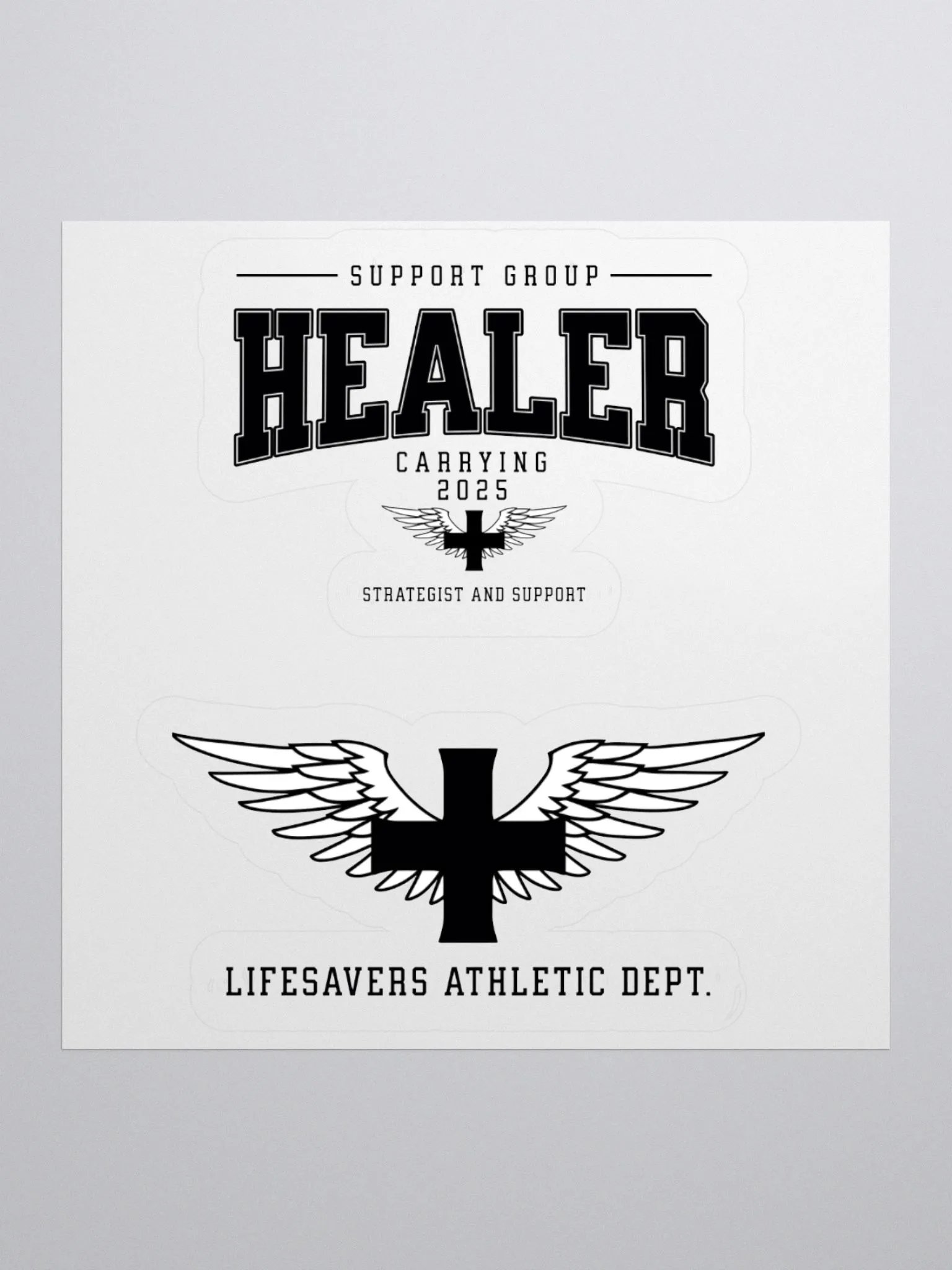 "HEALER" Winged Support Strategist Sticker product image (3)