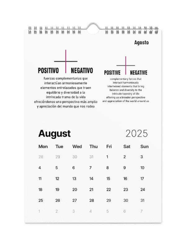 English & Espanol Implicito-Implied 2025 Calendar-Calendario-Now $10.50 Use promo code VIBES4LOVE at checkout product image (9)