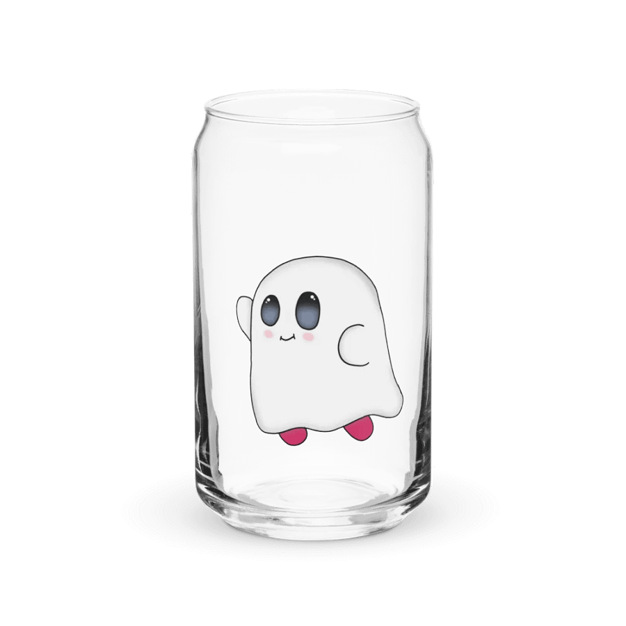 Ghost kirby drinking glass product image (1)