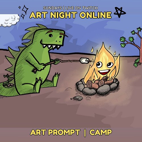 It's Sunday so we play #tunes and make #art! Join us on #Twitch NOW! Today your prompt is #Camp! Art by the amazing Prebbis!
...