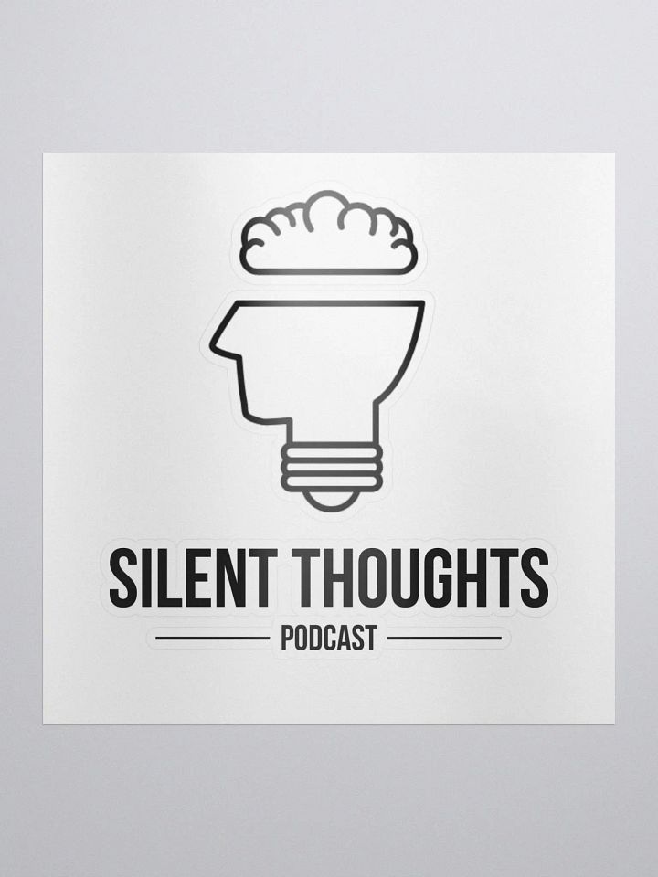 Silent Thoughts Sticker product image (1)