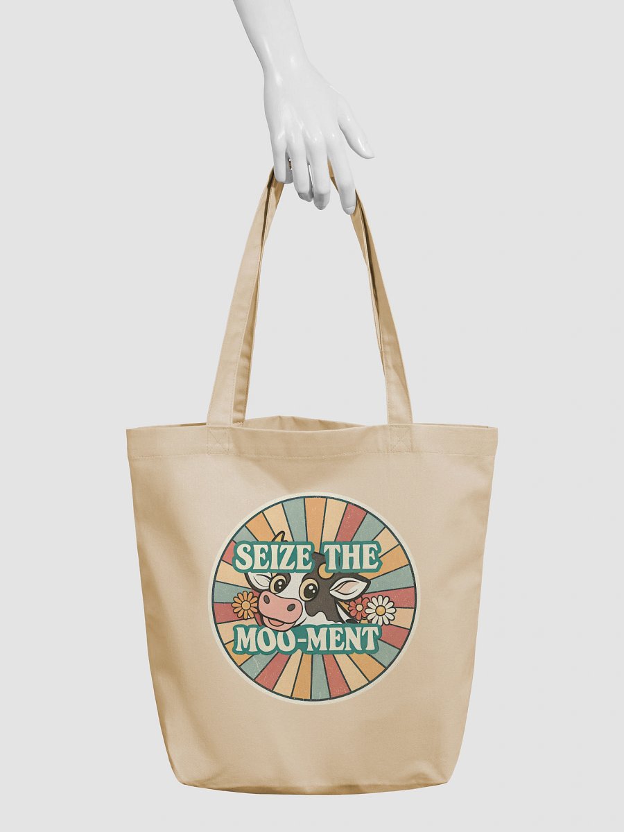 Seize the Moo-ment Eco Tote Bag product image (3)