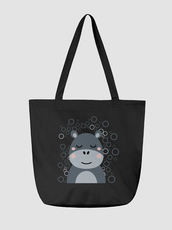Blush Hippo Eco Tote Bag product image (4)