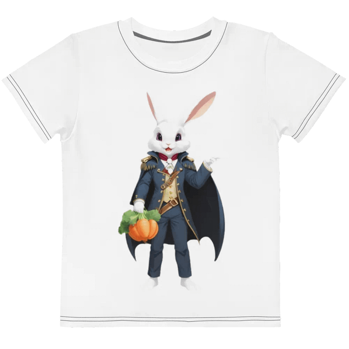Whimsical Rabbit's Formal Affair Kids T-Shirt product image (1)