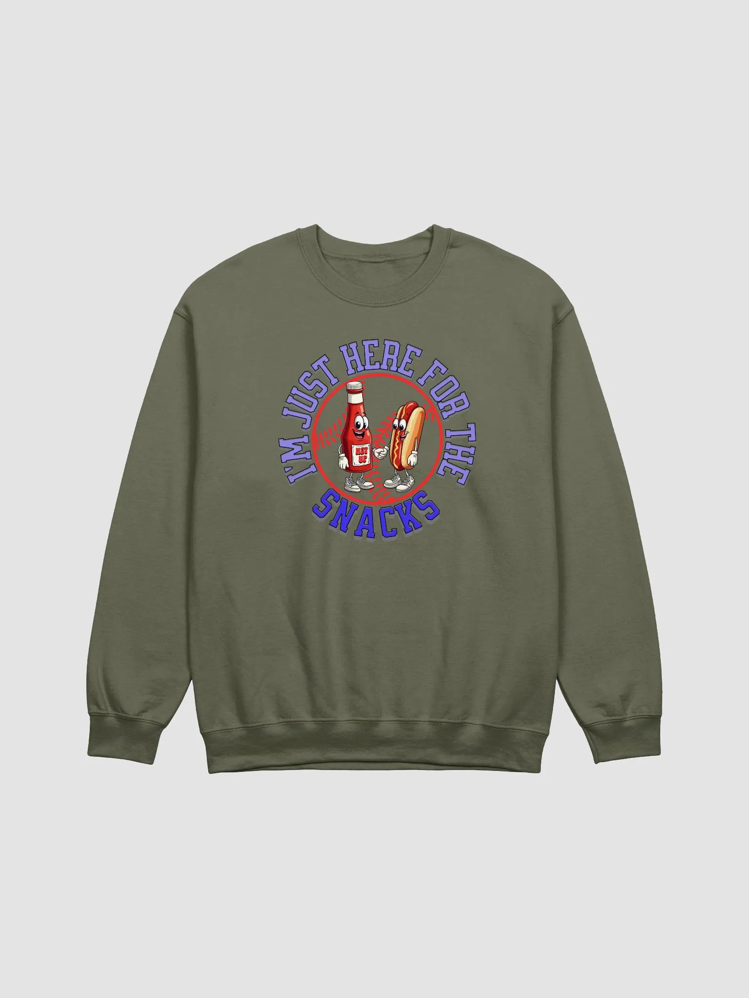 Im Just Here For The Snacks Buddies Crewneck Sweatshirt product image (13)