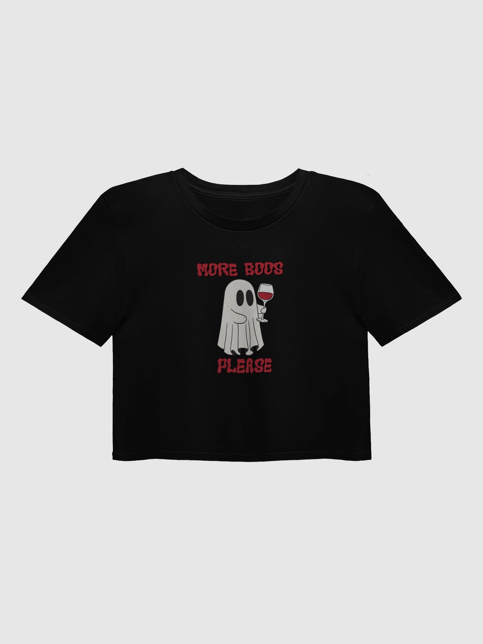 More Boos Please Crop Top - Wine product image (1)