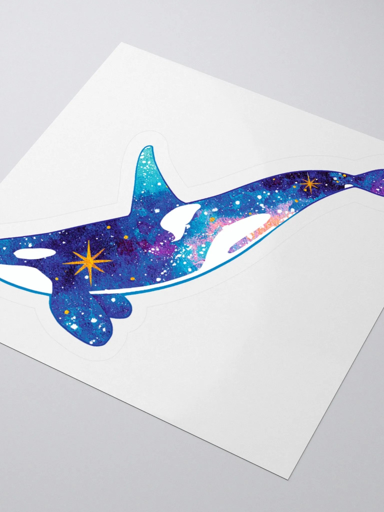 Galaxy Orca - Kiss Cut Sticker product image (3)