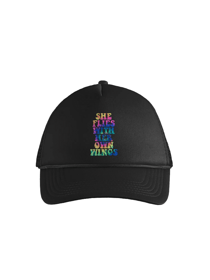 She Flies Tie Dye Foam Trucker Hat product image (1)