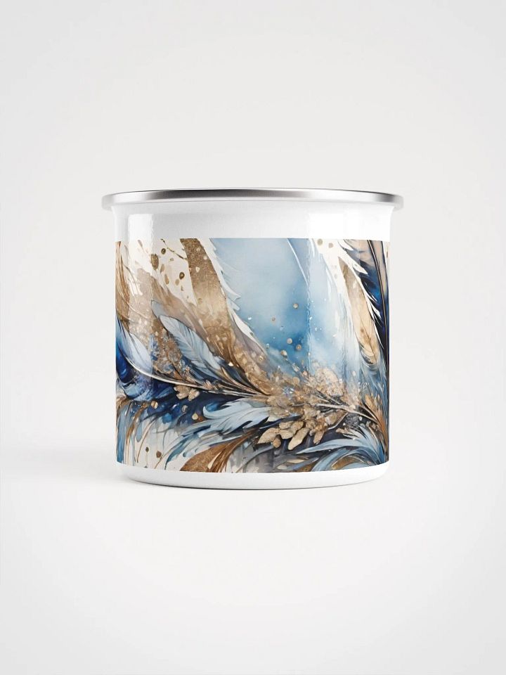 Gold Dust Feathers Enamel Mug product image (2)