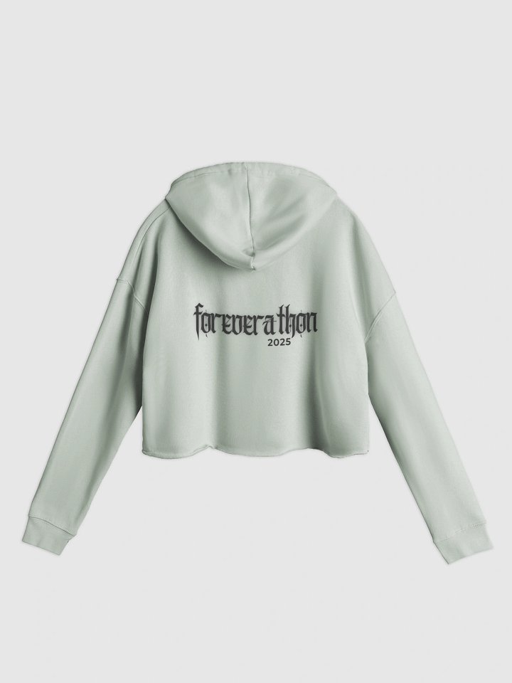 Foreverathon Cropped Hoodie - Black product image (8)