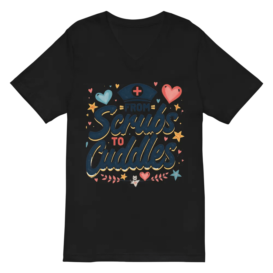 from Scrubs to Cuddles V-Neck Tee product image (3)