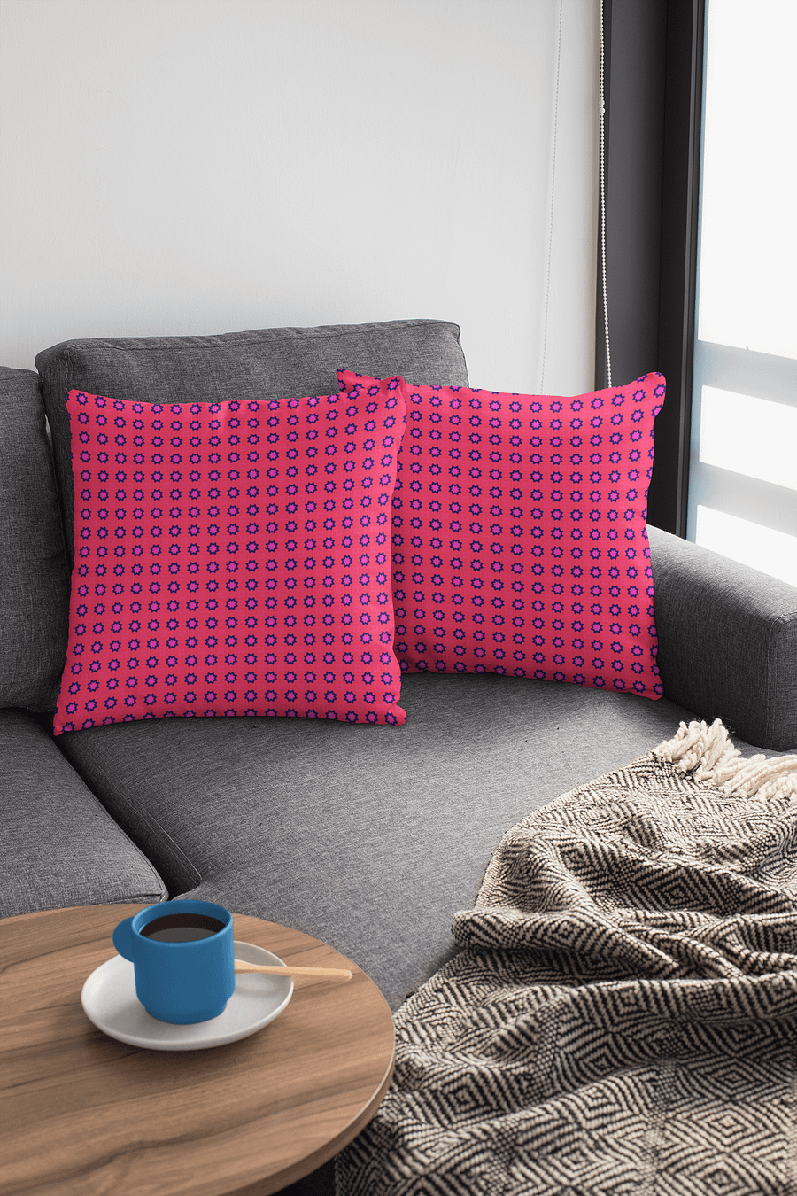 Abstract Red Throw Pillow product image (1)