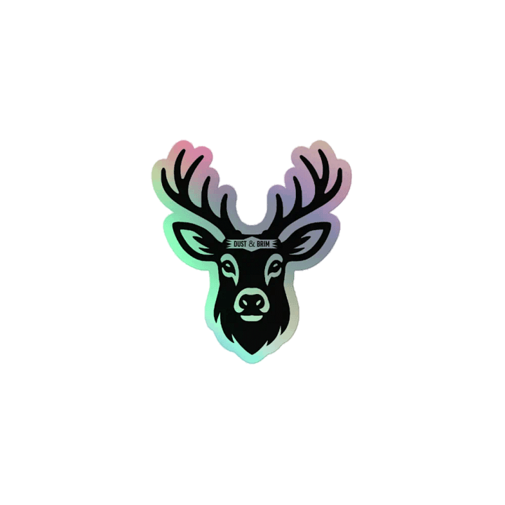 Deer Head Sticker Dust & Brim product image (1)