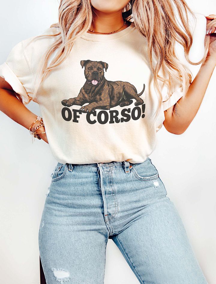 Of Corso! T-Shirt of a Cane Corso (Brindle) | Funny T-Shirt for Cane Corso Paw-rents product image (16)