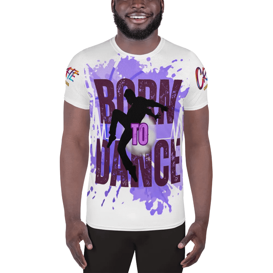 Born to Dance His Silhouette Huge Print Athletic Tee product image (3)