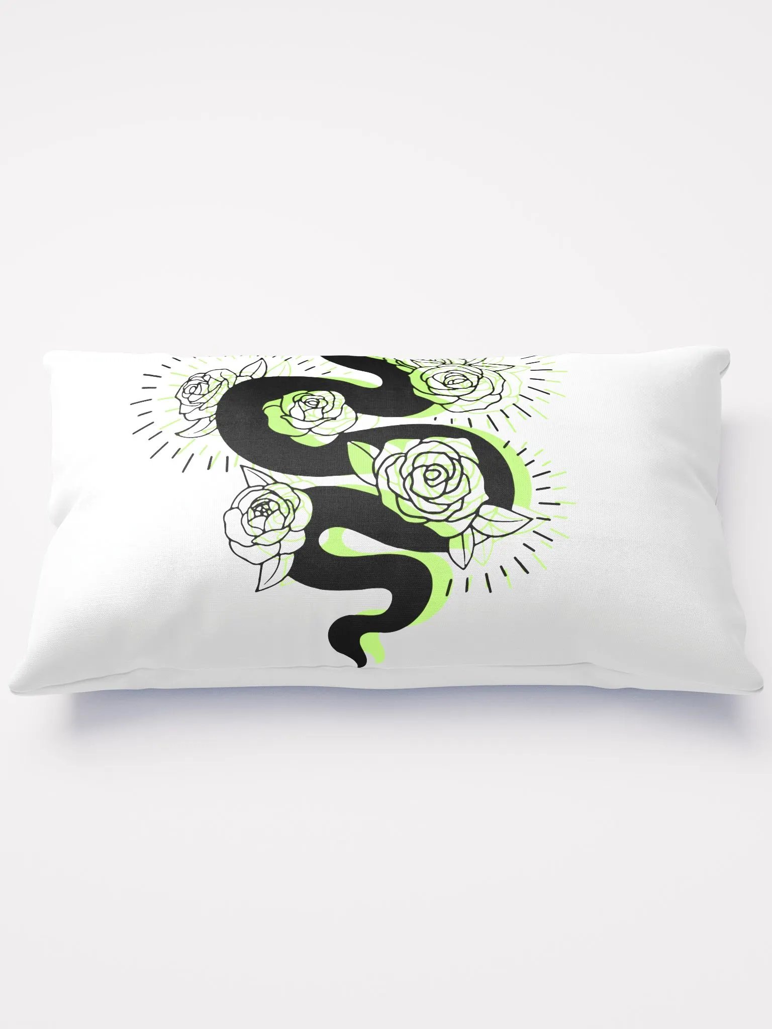 Enchanted Serpent Rose Pillow product image (3)