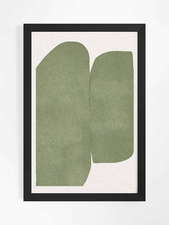 Organic Green Abstract Art Print | Contemporary Abstract Design for Home & Office Decor product image (2)