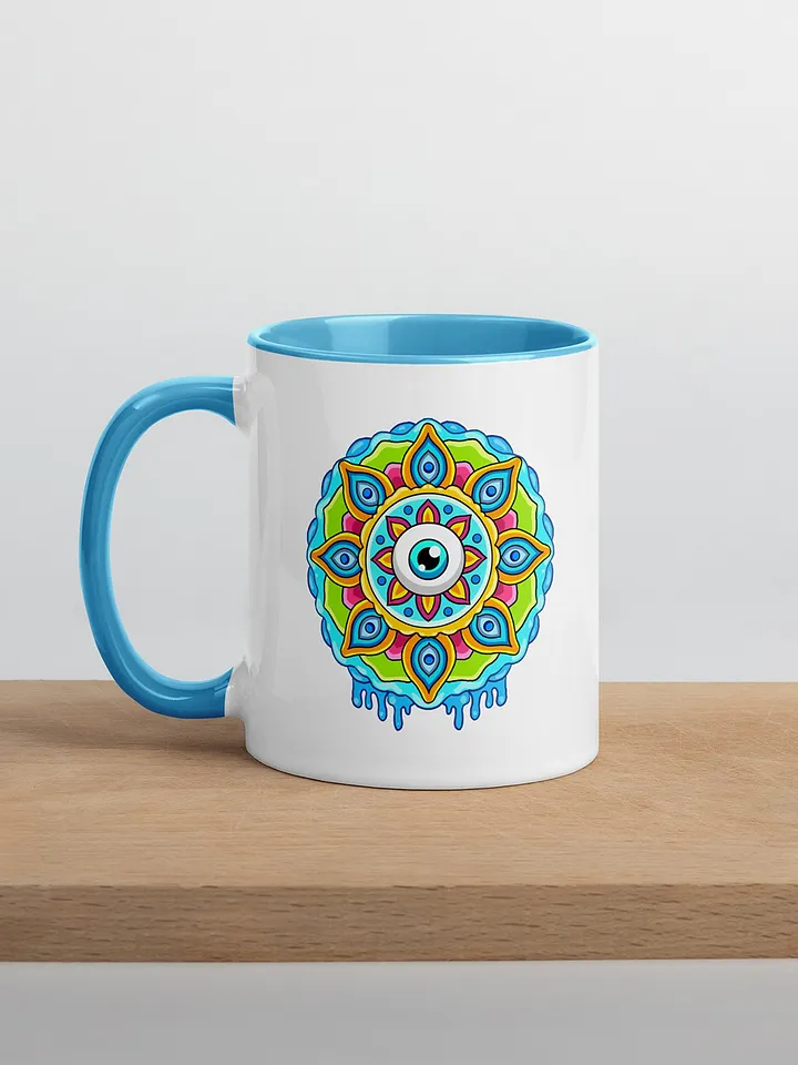 Eye Mandala - Mug with Color Inside product image (2)