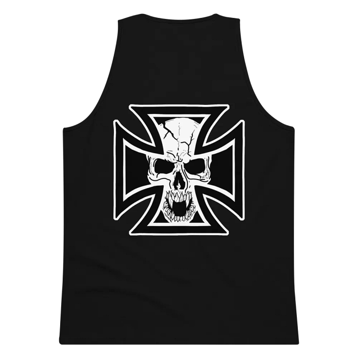 Maltese cross and skull tank top product image (2)