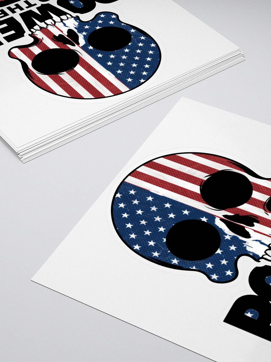 Power To The People Flag Skull Sticker product image (11)