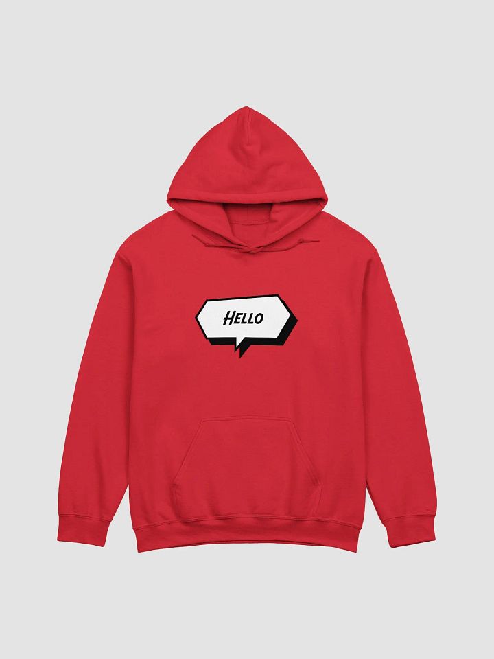 Hello Speech Bubble Gildan Hoodie product image (3)