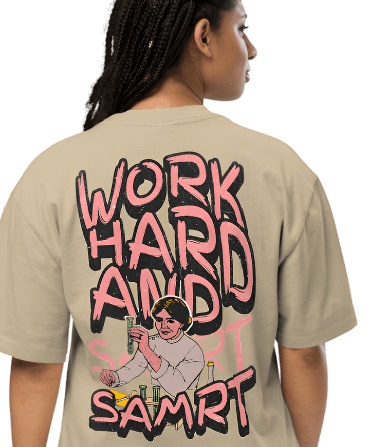 Work hard and smart unisex T-shirt product image (43)