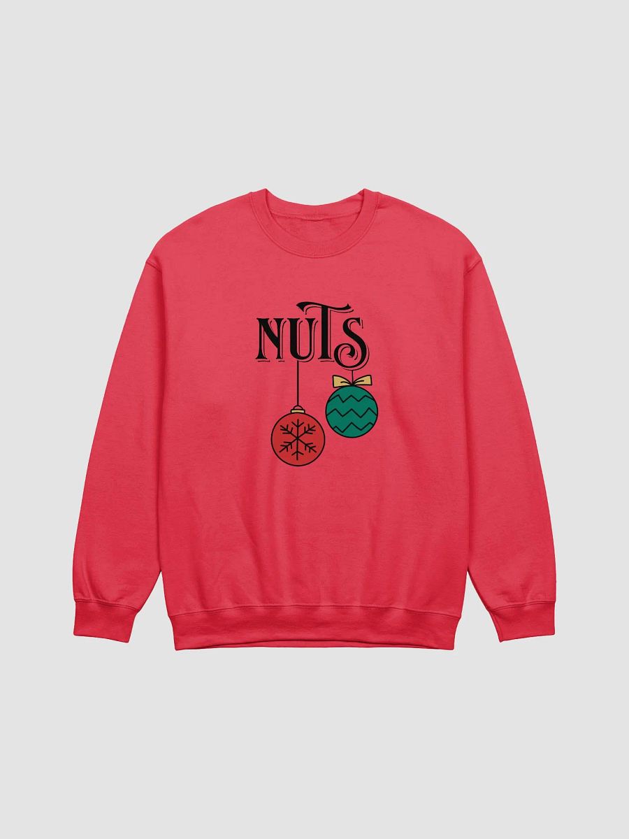 Funny Nuts Christmas Front Print Unisex Crewneck Sweatshirt product image (1)