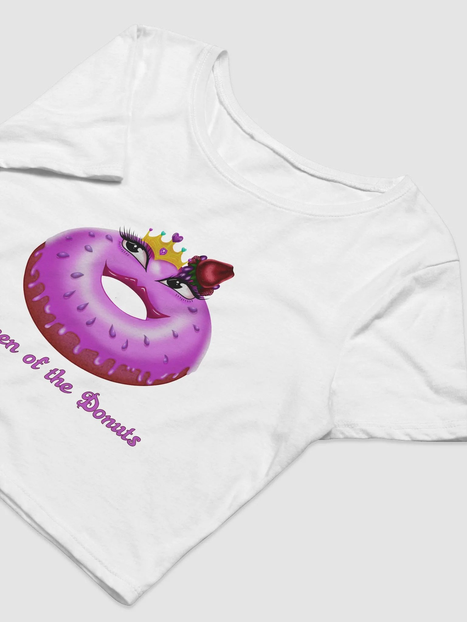 Queen of the Donuts Crop Top product image (27)