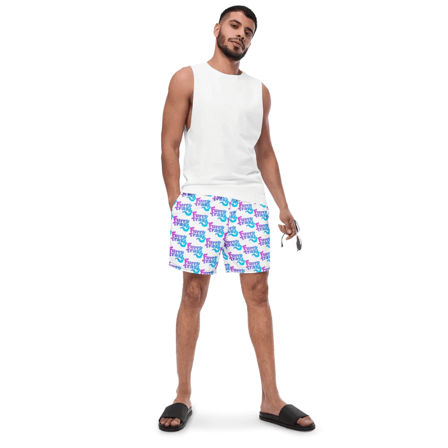 Patterned Swimtrunks - White product image (3)