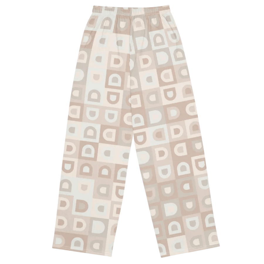 BUIII Retro Geometric: Whispering Sands Wide-Leg Pants product image (11)