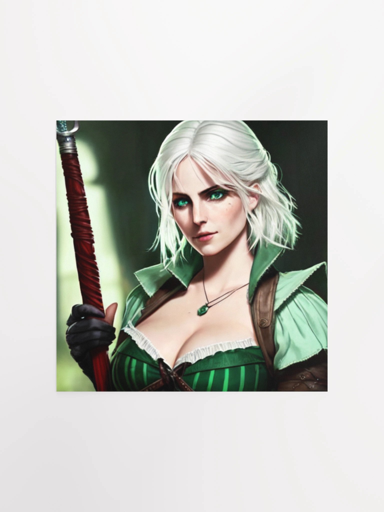Enchanting Green-Eyed Sorcerer Poster product image (4)