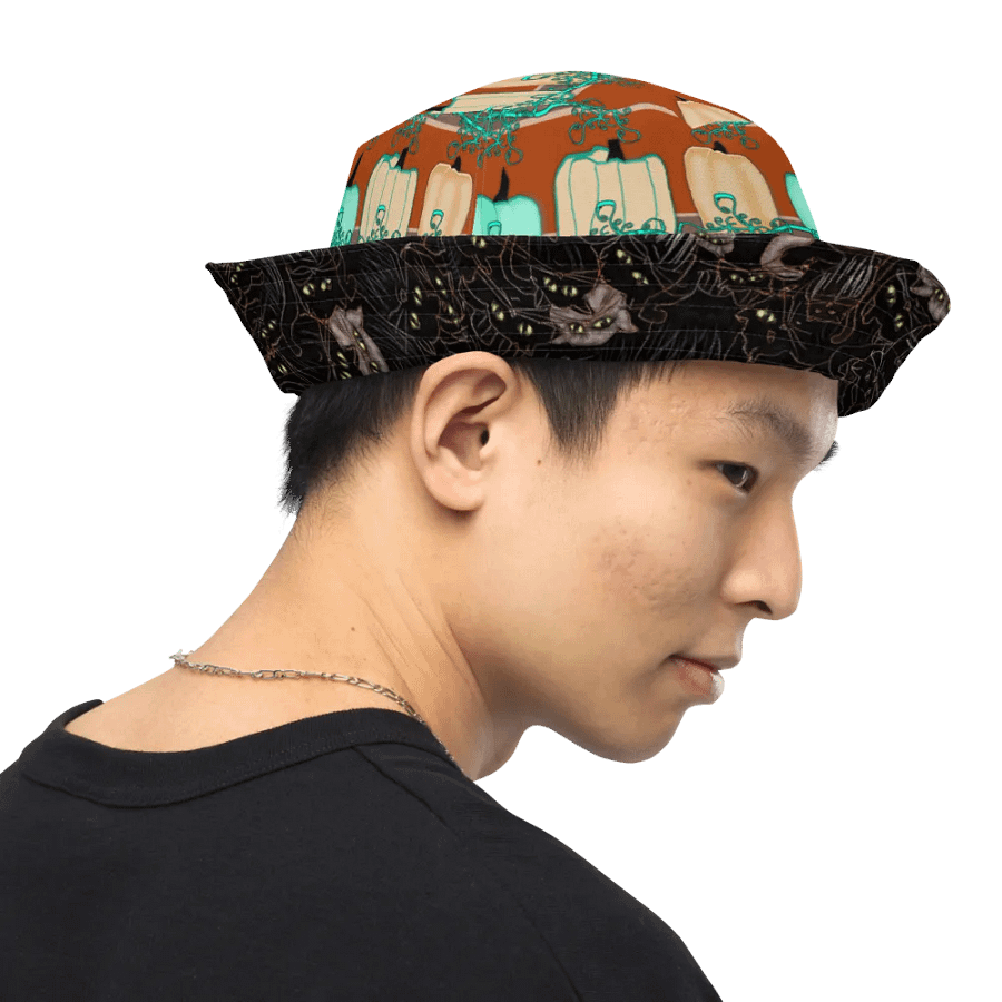 Black Cats and Pumpkins Buckethat product image (7)