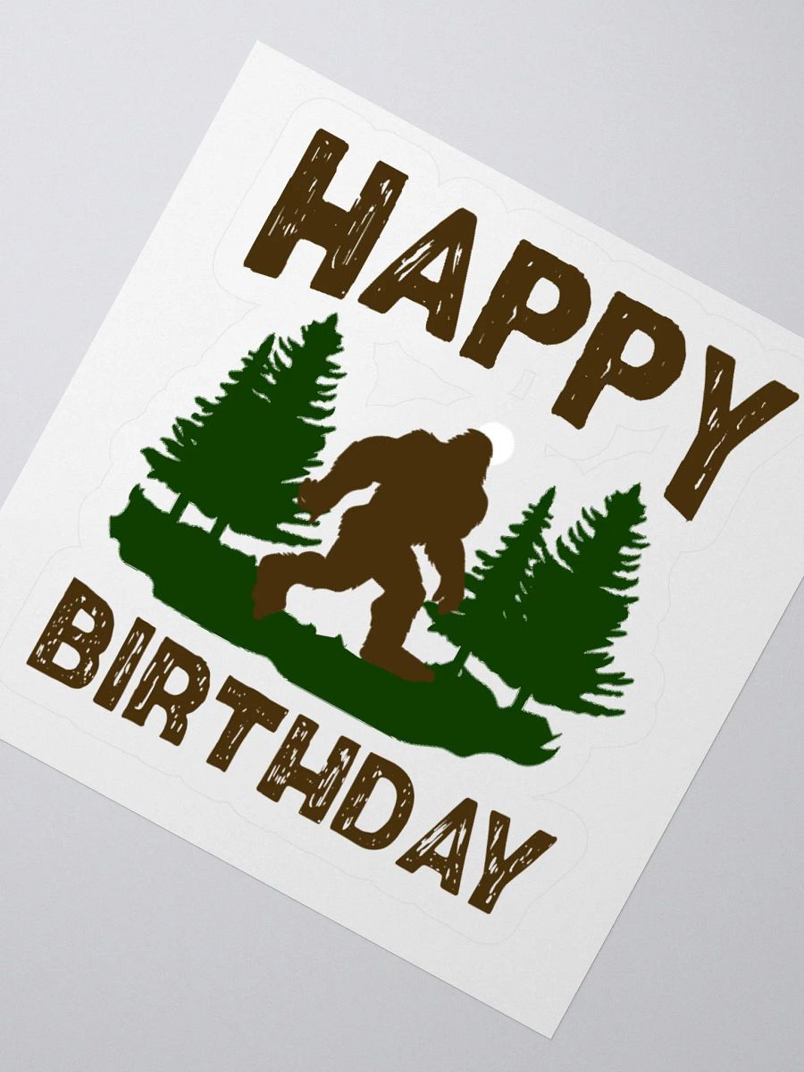 Happy Birthday (Bigfoot) Sticker product image (6)