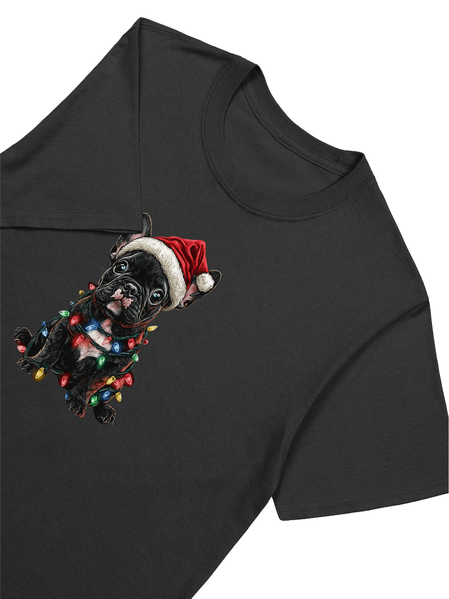 Santa Frenchie Christmas Unisex T-Shirt product image (3)