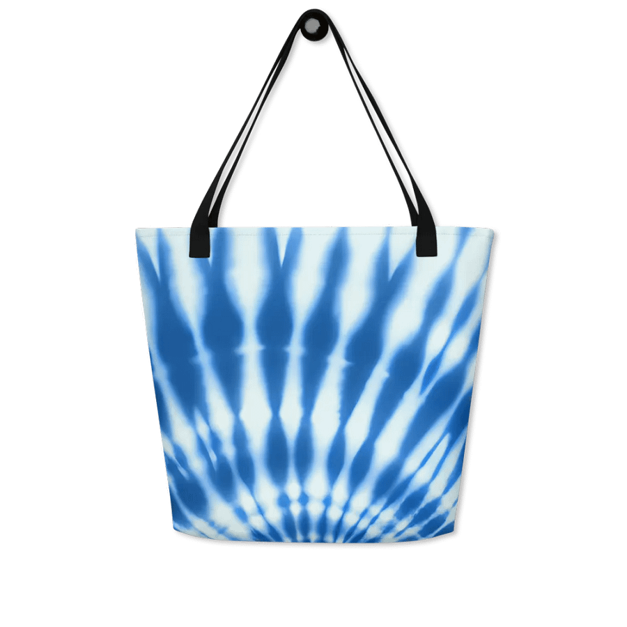 Tie Dye #17 - Blue & White - Tote product image (4)
