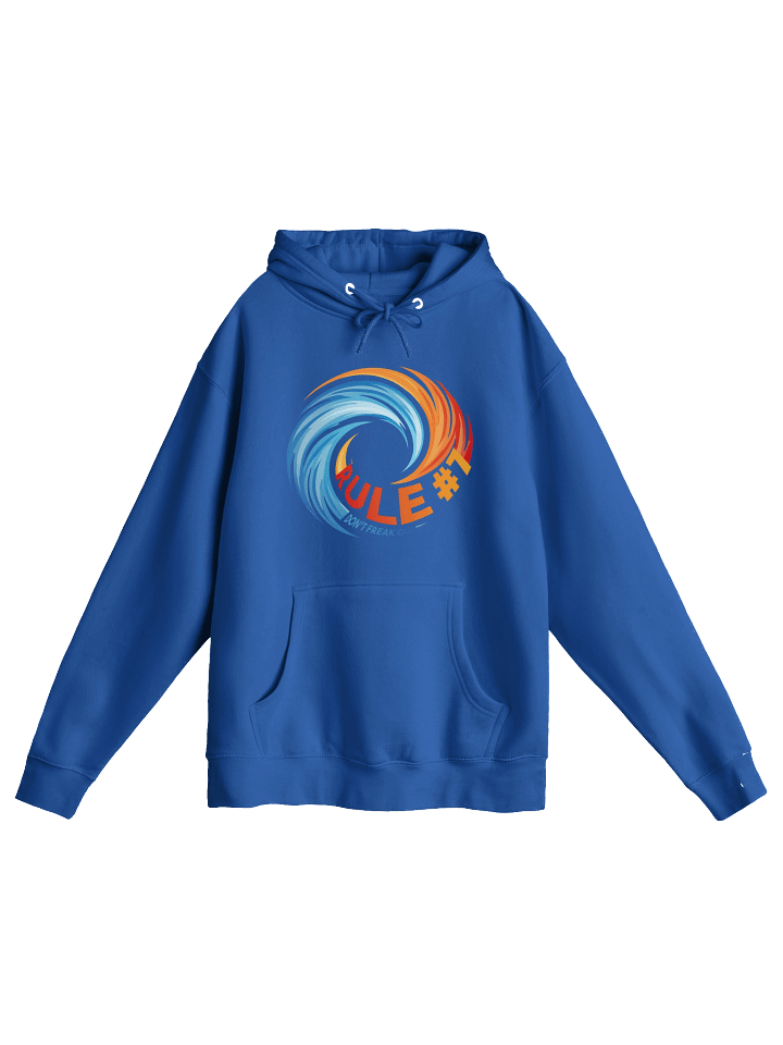 Rule #7 Hoodie Orange and Blue product image (13)
