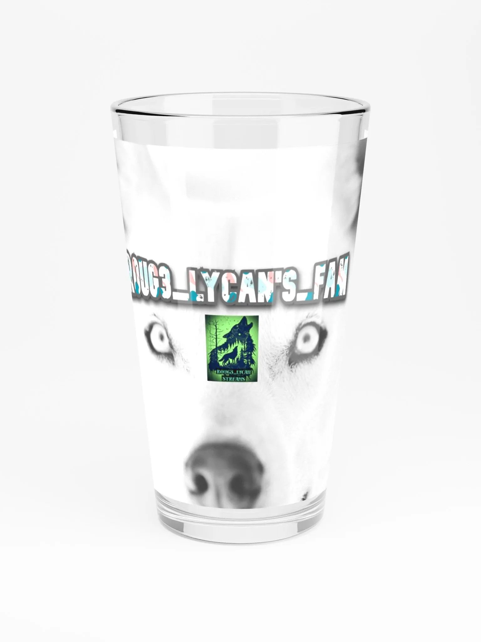 Roug3_lycan wolf Fam Pint Glass product image (3)